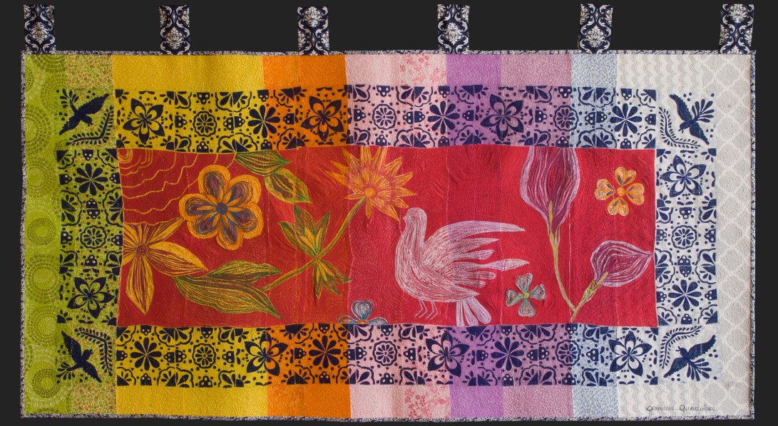 genevieve guadalupe palomita de la paz 2015 22.5x44.5 in 57x113cm