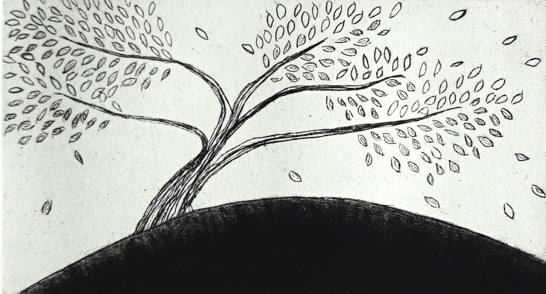 genevieve guadalupe stormy intaglio-mezzotint 12,5x7cm 5x2.75'' 2017