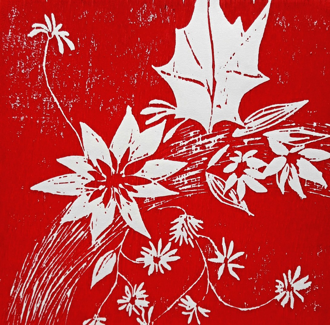 genevieve guadalupe summer wreath woodblock