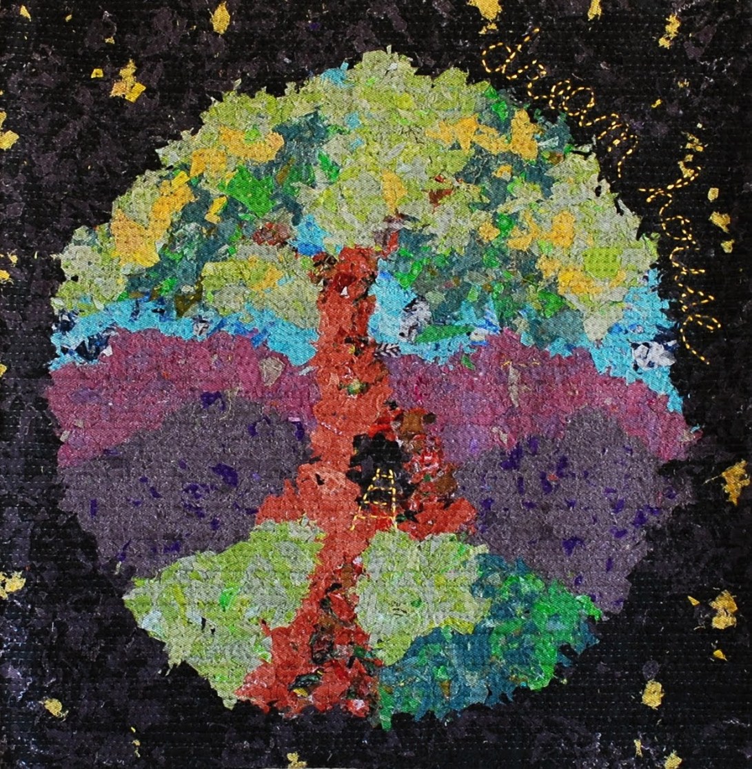 genevieve guadalupe dream house artquilt 15x15 2020